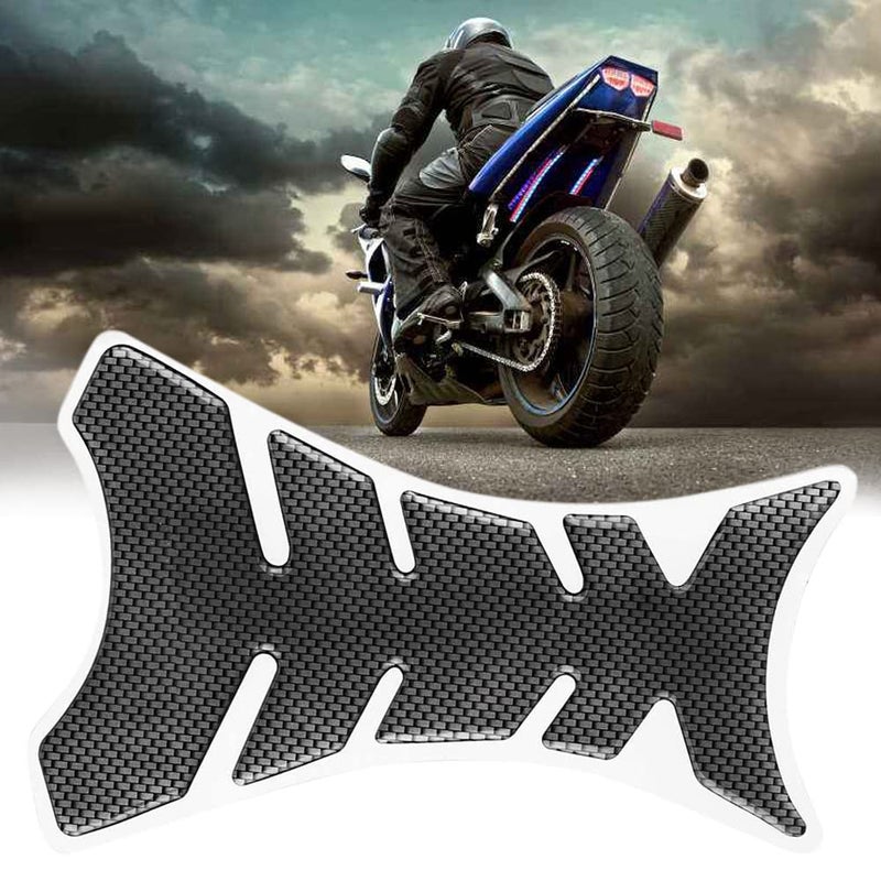 Mtsooning Motorcycle Tank Pad, Universal Fuel Tank Sticker, 3D Rubber Gas Oil Protector Self-Adhesive and Waterproof Replacement for Suzuki Kawasaki Ducati - Image 5
